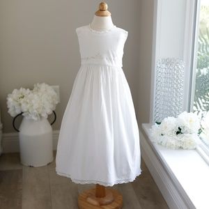 Strasburg Dress Ivory/White Cotton Lace Accents size 6 Vacation Beach Portrait